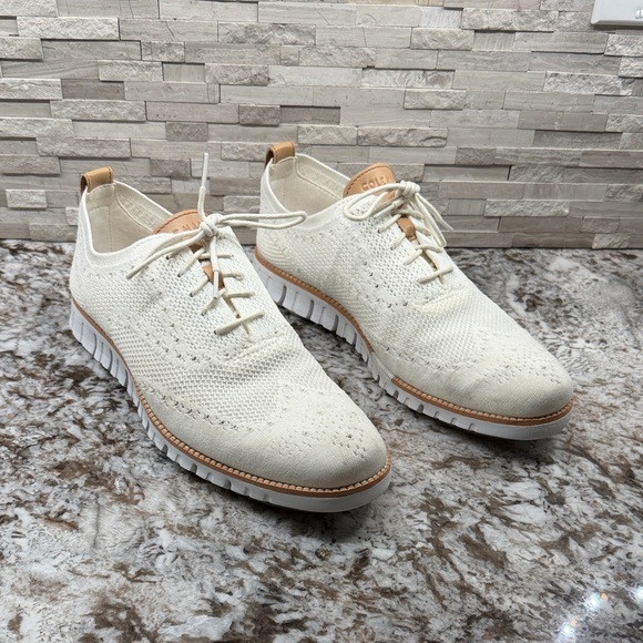 Cole Haan Other - Cole Haan Men's ZERØGRAND Stitchlite Wingtip Oxfords - Cream